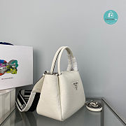 Prada Hobo Bag In White 23x21x10cm - 5