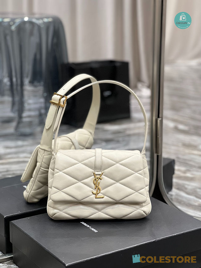 YSL Saint Laurent LE 57 Shoulder Bag In Quilted Lambskin Black 24×18×5.5cm - 1