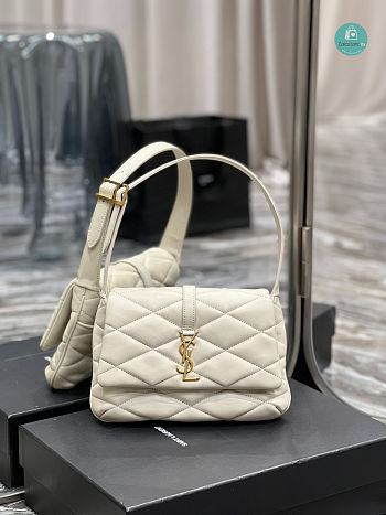 YSL Saint Laurent LE 57 Shoulder Bag In Quilted Lambskin Black 24×18×5.5cm