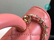 Chanel Trendy CC Wallet on Chain Lambskin In Pink 19x12x3.5cm - 4