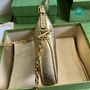 Gucci Jackie 1961 GG Shoulder Bag  In Gold 19x13x13cm - 5