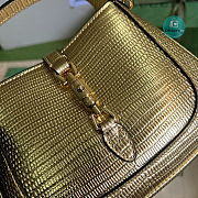 Gucci Jackie 1961 GG Shoulder Bag  In Gold 19x13x13cm - 3