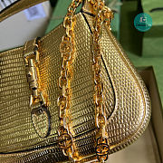 Gucci Jackie 1961 GG Shoulder Bag  In Gold 19x13x13cm - 2