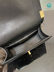 Chanel Boy Flap Bag Black Chervon Calfskin Size 20cm - 3