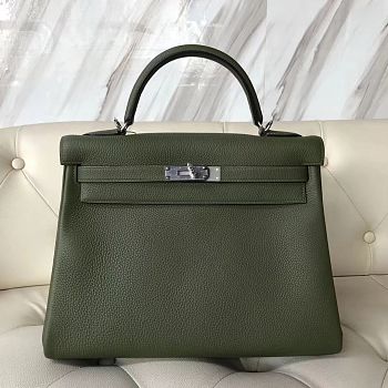 Hermes Kelly Bag Silver Hardware 32cm