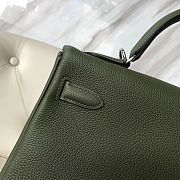 Hermes Kelly Bag Silver Hardware 32cm - 5