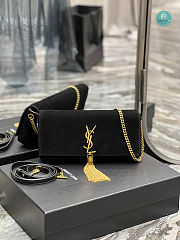 YSL Suede Kate 99 Tassels Shoulder Bag 26x13.5x4.5cm - 1