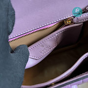 Gucci Bamboo 1947 Small Top Handle Bag In Pink 21x15x7cm - 6