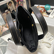 Chanel Wild Stitch Hand Tote Bag Calfskin Leather In Black 23x24x9cm - 5