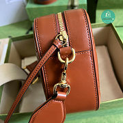 Gucci GG Matelassé Leather Shoulder Bag In Brown 21.5x17x7.5 cm - 5