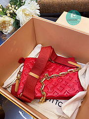 Louis Vuitton Coussin PM Bag In Red Size 26 x 20 x 12 cm - 5