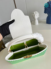 Louis Vuitton Capucines  In White Green 31.5 x 20 x 11cm - 2