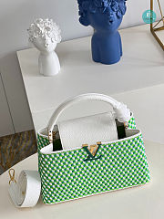 Louis Vuitton Capucines  In White Green 31.5 x 20 x 11cm - 6
