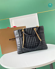 Burberry Quilted Leather medium Lola Shopper Bag In Black  36 x 10 x 30 cm - 6