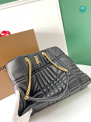 Burberry Quilted Leather medium Lola Shopper Bag In Black  36 x 10 x 30 cm - 4