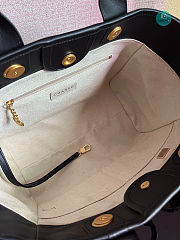 Chanel Tote Gold-Tone Metal Black 22x39x12Cm - 6