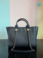 Chanel Tote Gold-Tone Metal Black 22x39x12Cm - 3