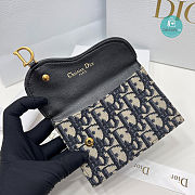 Dior Oblique Saddle Card Holder 13x8.5x2.5 cm - 5