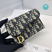 Dior Oblique Saddle Card Holder 13x8.5x2.5 cm - 4