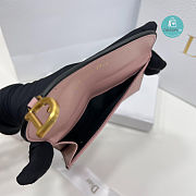 Dior Saddle Lotus Wallet Blush Grained Calfskin 13x8.5x2.5 cm - 6