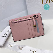 Dior Saddle Lotus Wallet Blush Grained Calfskin 13x8.5x2.5 cm - 2
