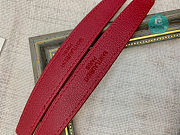 YSL Red Quilted Grained Leather Monogram Chain 32x25x10cm - 4
