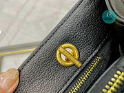 YSL Black Quilted Grained Leather Monogram Chain 32x25x10cm - 4