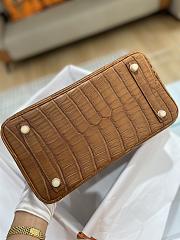 Hermes Birkin Matte Crocodile In Brown 30cm - 2