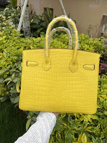 Hermes Birkin Matte Crocodile In Yellow 30cm