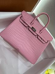 Hermes Birkin Matte Crocodile In Pink 30cm - 3