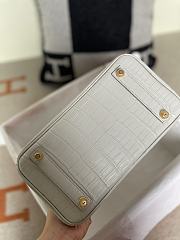 Hermes Birkin Crocodile Leather In Grey 25cm - 3