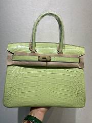 Hermes Birkin Crocodile Leather In Green 25cm - 1