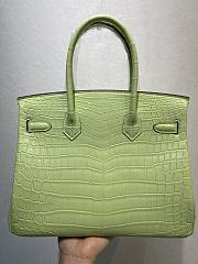 Hermes Birkin Crocodile Leather In Green 25cm - 3