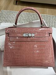 Hermes Birkin ShinnyCrocodile Leather Pink 28cm - 1