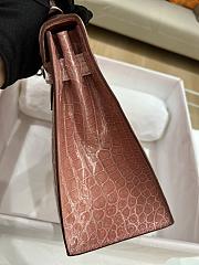 Hermes Birkin ShinnyCrocodile Leather Pink 28cm - 2