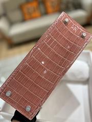 Hermes Birkin ShinnyCrocodile Leather Pink 28cm - 3