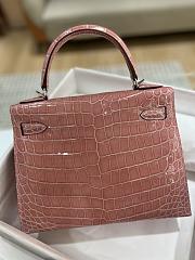 Hermes Birkin ShinnyCrocodile Leather Pink 28cm - 6