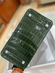 Hermes Birkin Shinny Crocodile Leather Green 30cm - 2