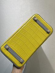 Hermes Birkin Crocodile In Yellow Grey Straps 30cm - 2