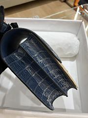 Hermes Constance 24 Blue Crocodile Leather - 3