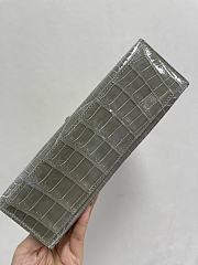 Hermes Mini Kelly In Light Grey Crocodile Leather 19 cm - 6