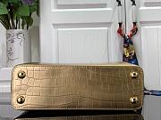 Louis Vuitton Crocodile Pattern CAPUCINES Handbag In Gold 27x18x9 cm - 6