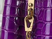 Louis Vuitton Crocodile Pattern CAPUCINES Handbag In Purple 21x14x8cm - 3