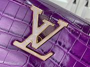 Louis Vuitton Crocodile Pattern CAPUCINES Handbag In Purple 21x14x8cm - 2