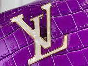 Louis Vuitton Crocodile Pattern CAPUCINES Handbag In Purple 27x18x9cm - 3