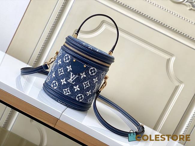 Louis Vuitton Cannes Bag In Blue 15x17x15cm - 1