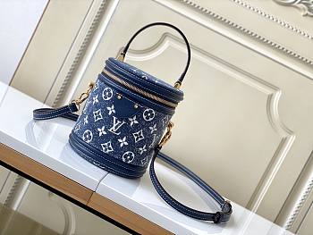 Louis Vuitton Cannes Bag In Blue 15x17x15cm
