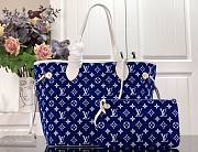 Louis Vuitton Neverfull MM Handbags In Blue 31x28x14cm - 4