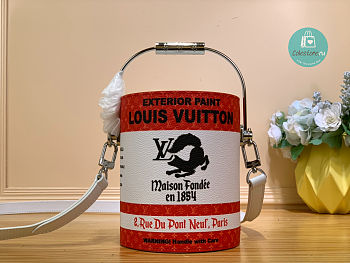 Louis Vuitton Paint Can Bag In Red 13.5x17x7 cm