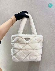 Prada Shaarling Tote Bag In White 26x23x11 cm - 1